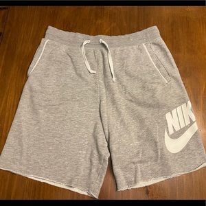 Nike sweat shorts.